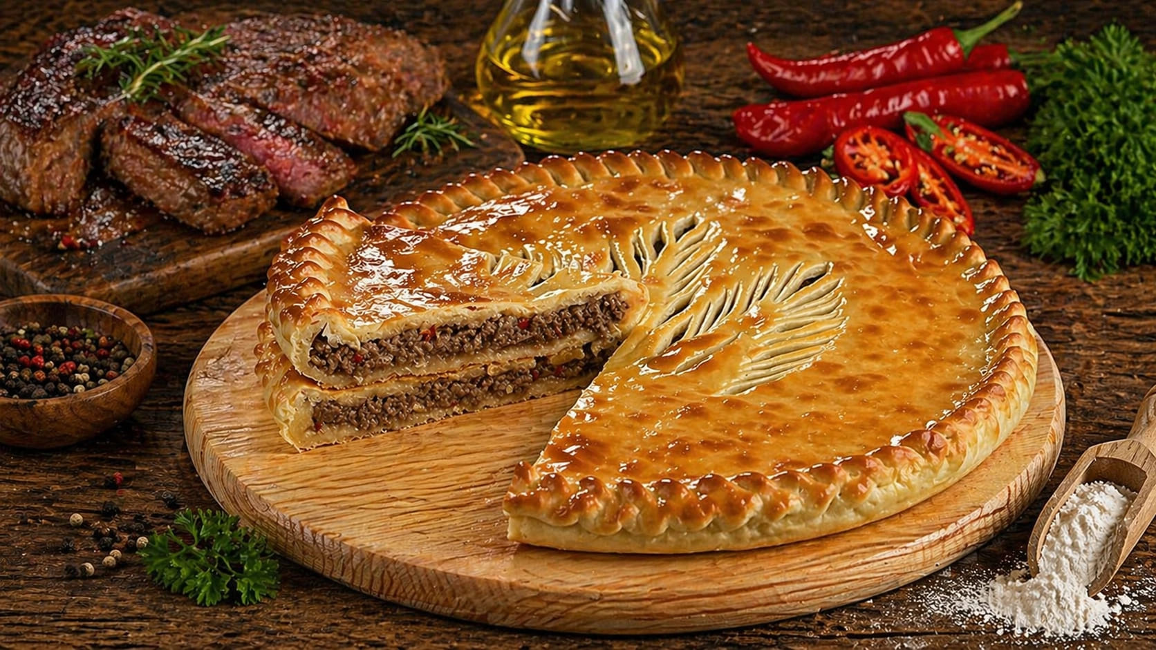 с мясом