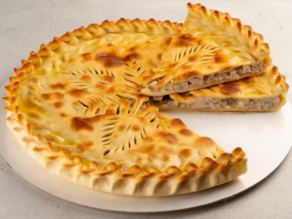 с курицей, грибами и сыром