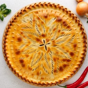 с мясом и капустой